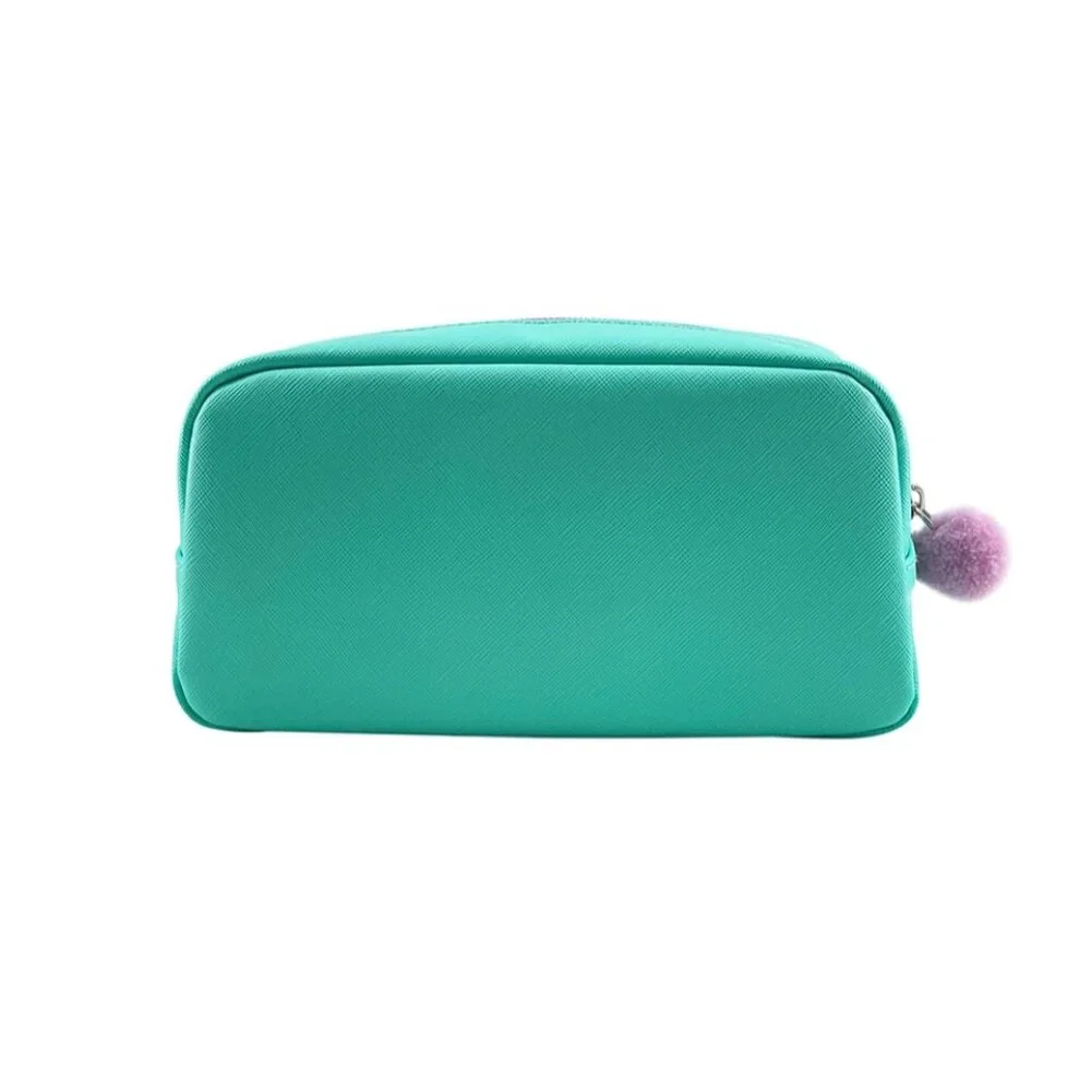 PEN+GEAR Green Cute Alpaca Pattern Shake Sequins Pencil Pouch
